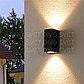 Led светильник двухсторонний квадратный COB 12w 3000K. Настенный архитектурный светильник для фасада 12 Вт., фото 7