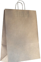 Пакет бумажный с ПЛОСКИМИ ручками, крафт, 350*150* 450 мм