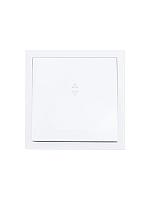 Выключатель 1 клавишный проходной белый мех Лезард