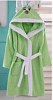 Халат детский махровый с капюшоном для мальчиков и девочек. Турция