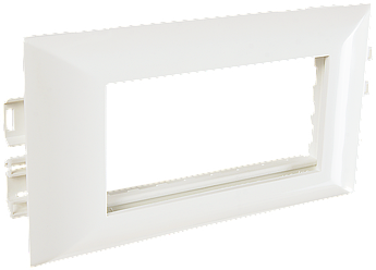 Суппорт с рамкой на 2 поста (45х45) в профиль для кабельных каналов 100х50, 105х50