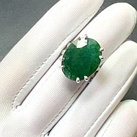 Эксклюзивное кольцо с натуральным Изумрудом 14 карат