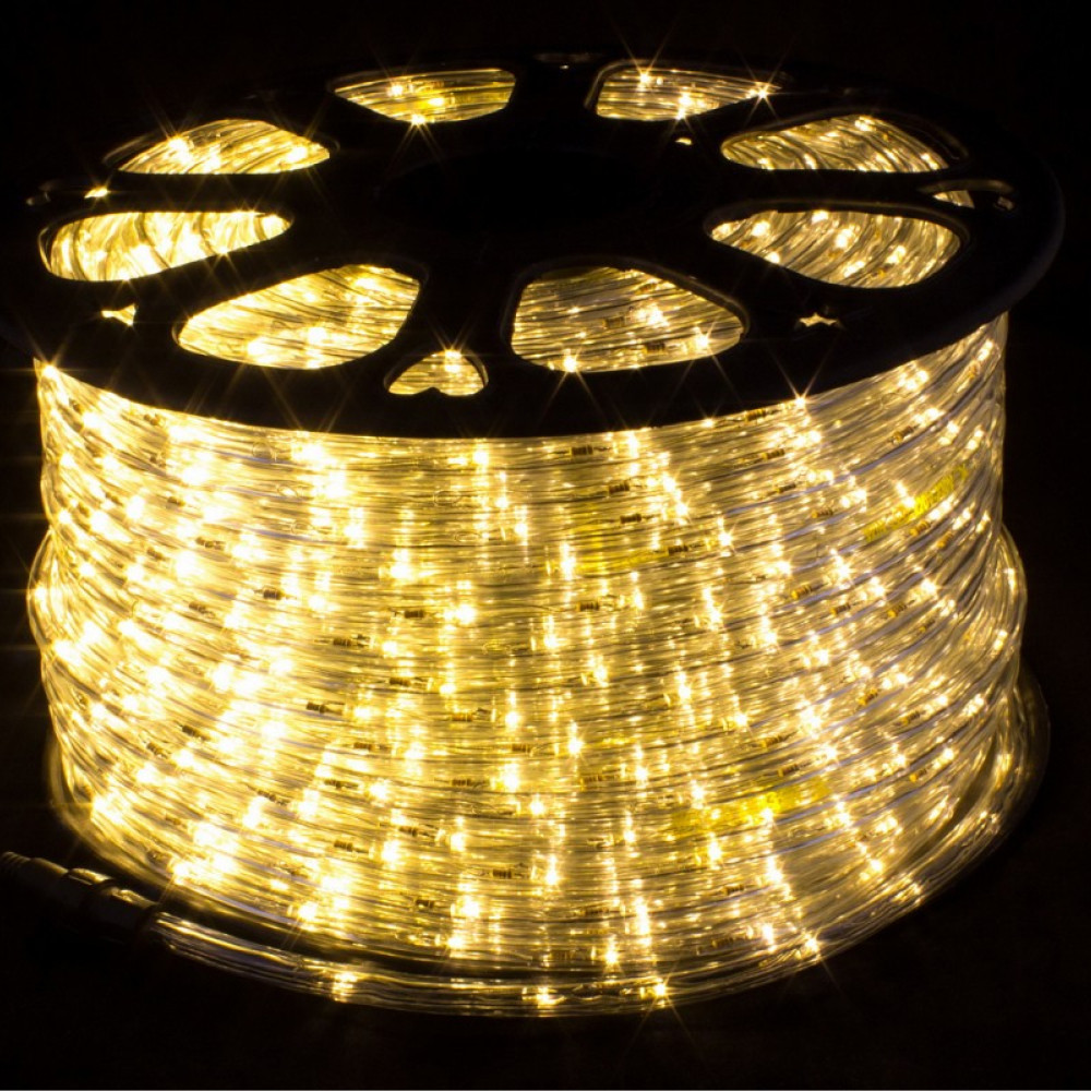 Дюралайт LED светодиодный две жилы дюралайт. Теплый белый