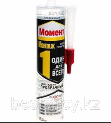 Клей момент фикс прозрачный 290 г Один для всех, фото 1