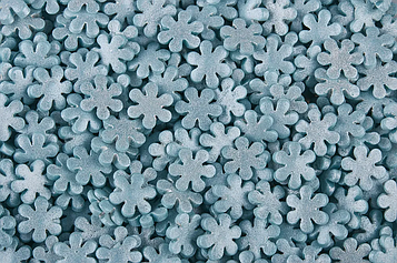 Посыпка снежинки голубые