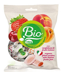 Карамель с начинкой из итальянских фруктов 90г BIO