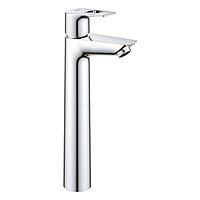 Смеситель для раковины с рычажным донным клапаном BauLoop EcoJoy 23764001 хром GROHE