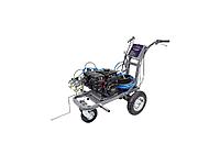 Разметочная машина AvS-5002DR с устройством для стеклошариков, на 2 пистолета 5,0 л/мин, 220 бар