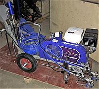 Разметочная машина AktiSpray AvS-14002DR в комплекте с устройством для стеклошариков,14 л/мин, 250 бар, бензин