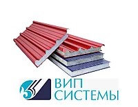 Сэндвич-панели кровельные, 1000х50 мм, минеральная вата