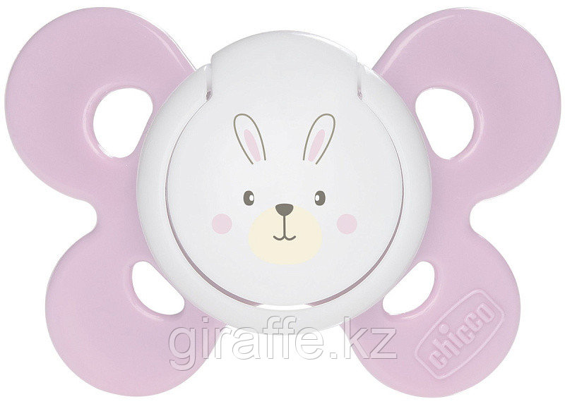 Пустышка силиконовая Chicco Physio Comfort, 6-16м, розовая, 2 шт, фото 1