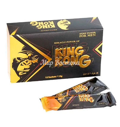 Королевский биомед для мужчин Miracle Power of King Kong (12 пакетиков по 15 г), фото 1