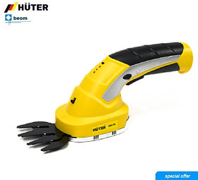 Аккумуляторный триммер-кусторез Huter GET-8L ( 3.6 В | 1.5 А*ч | Максимальная толщина реза, 8 мм )
