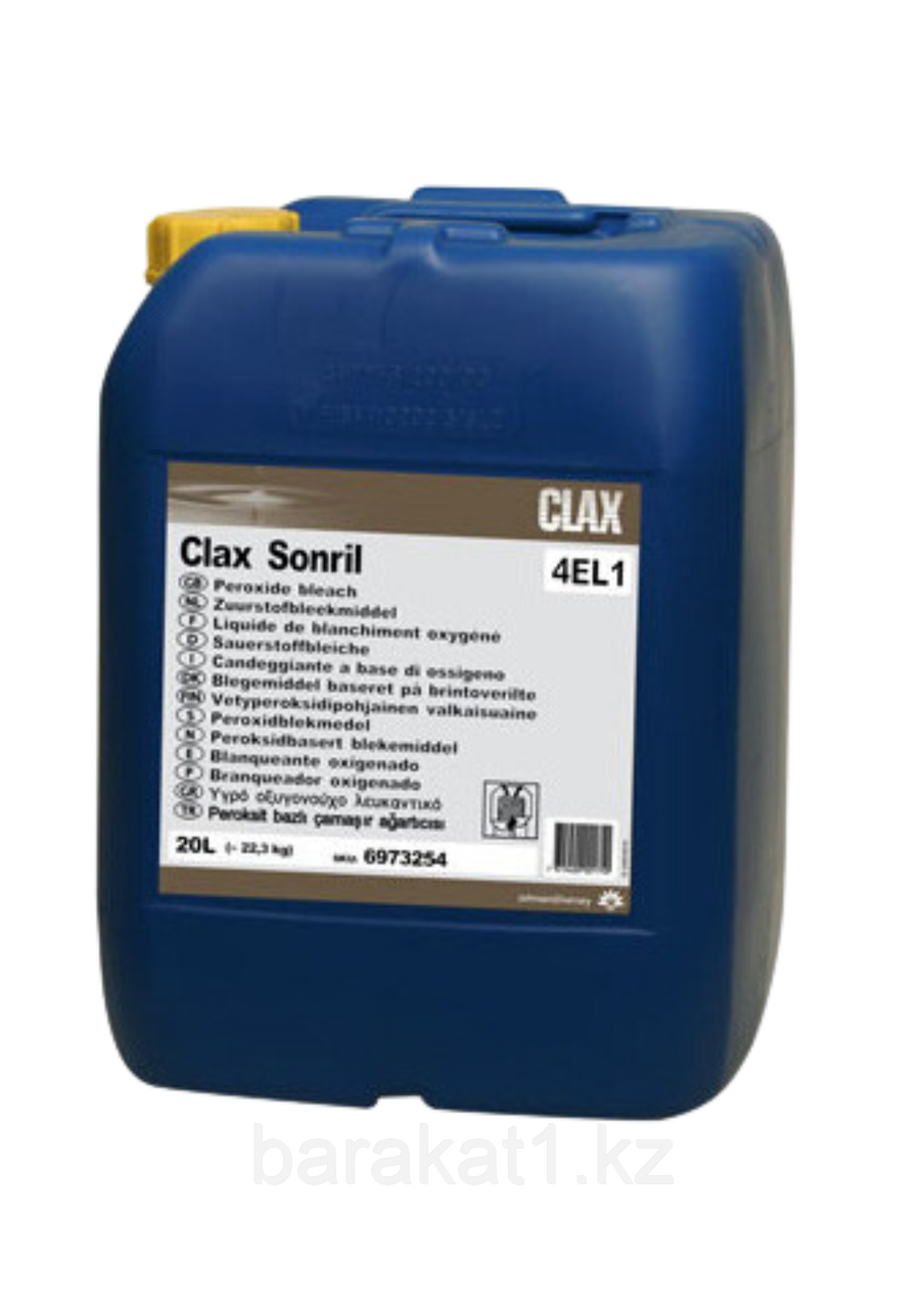Diversey CLAX SONRIL (4EL1) 22.2 kg жидкий кислородный отбеливатель