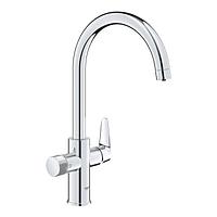 Смеситель кухонный с С-образным изливом Blue Pure BauCurve 30580000 хром GROHE