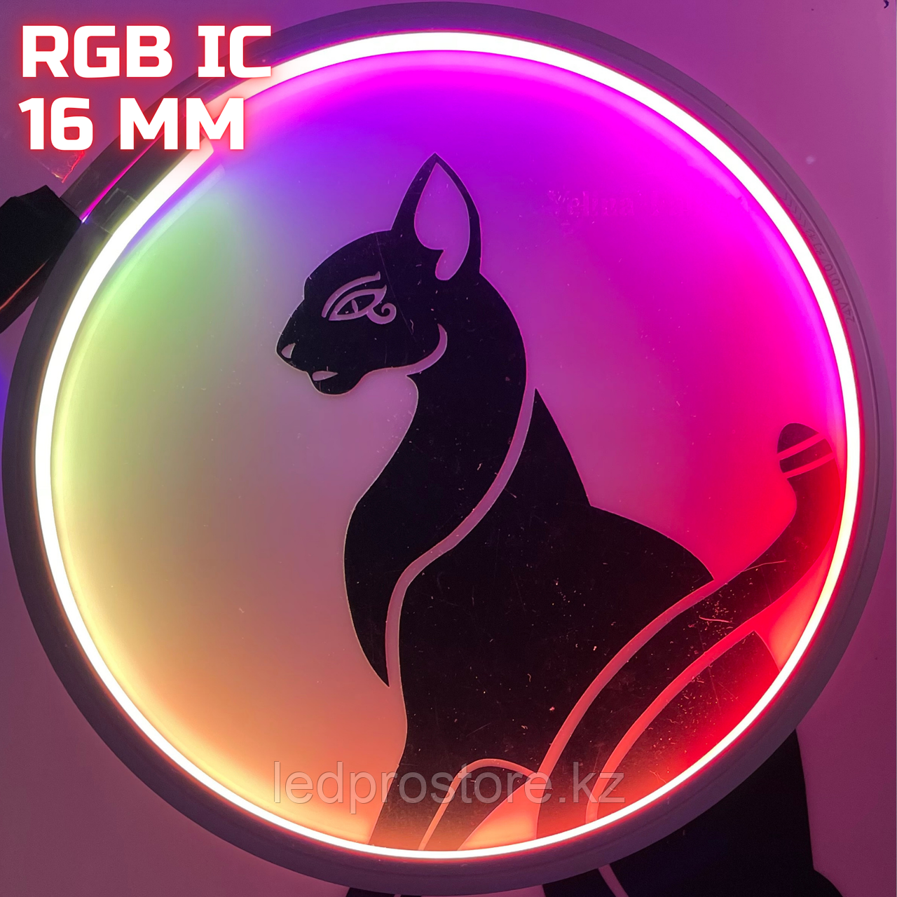 Флекс неон RGB IC 16x16 мм (силиконовый)