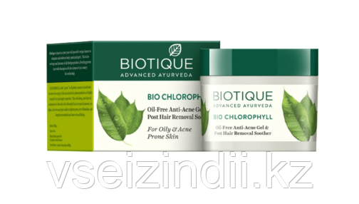 Гель для лица Анти-акне Био Хлорофилл, Биотик Bio Chlorophyll Gel, Biotique, 50 гр, фото 1