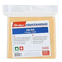 Тряпка замшевая для стекла Polikur Proff (10шт/упак)