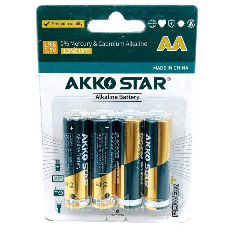 Щелочные батарейки AKKO STAR АА LR6