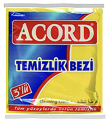 Тряпка кухонная вискозная Acord (3шт)
