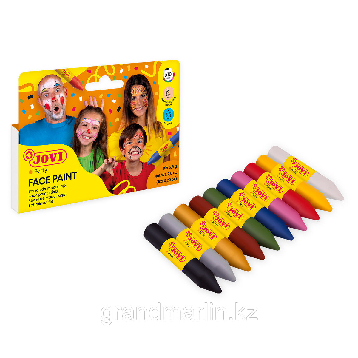 Грим-стик JOVI, 10 цветов, картон, европодвес, фото 1