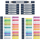 Набор двухсторонних маркеров-кистей Schneider "Twinmarker Paint-It" 72 предмета, на водной основе, к, фото 2