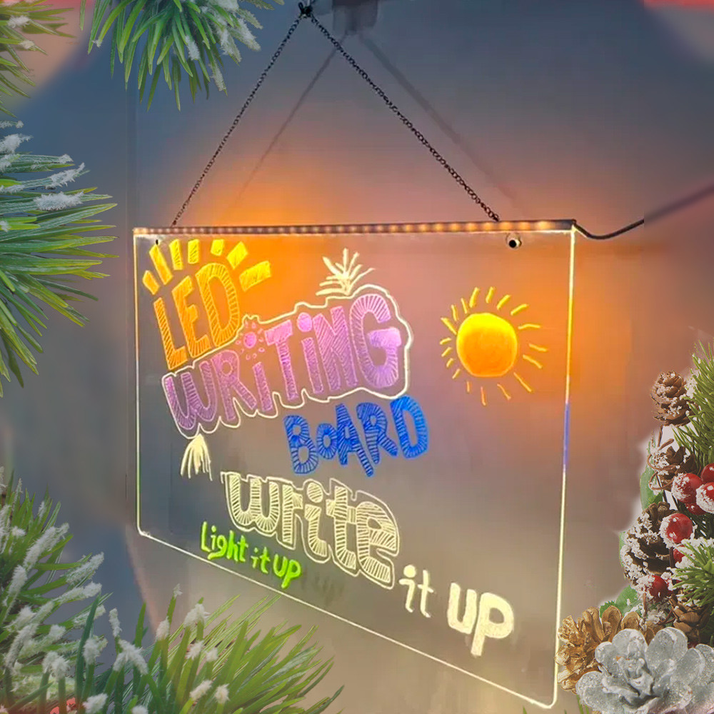 Доска светящаяся LED с подвесом 20х30 см - фото 1 - id-p121292327