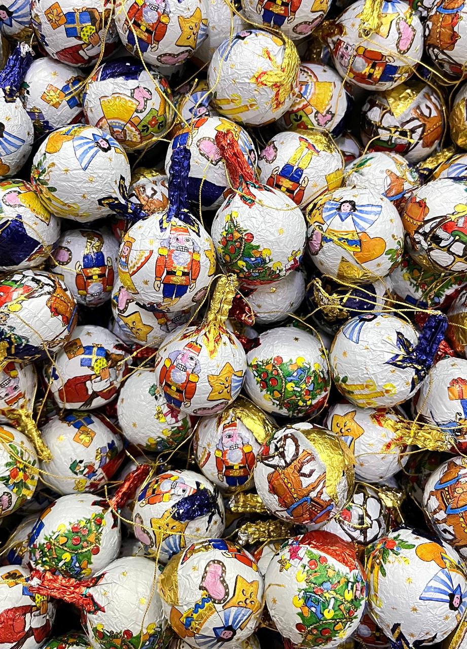 Шоколадные конфеты ШАРИКИ ЩЕЛКУНЧИК (на ёлку) 100 гр (Ф)