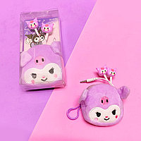 Детские наушники Куроми сумочка чехол QL-517K фиолетовые