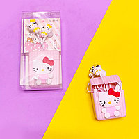 Детские наушники Hello Kitty с чехлом QL-517H розовые