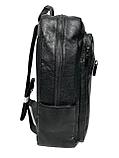 Классический городской рюкзак из мягкой зернистой кожи. Отсек для ноутбука., фото 6