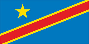 Флаг Демократической Республики Конго размер 1 х 2 метра.