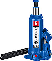 ЗУБР 5 т, 215-415 мм, домкрат бутылочный гидравлический 43060-5_z01, Профессионал