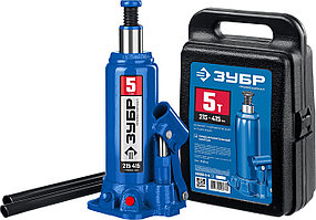 ЗУБР  5 т, 215 - 415 мм, бутылочный гидравлический домкрат в кейсе, Профессионал (43060-5-K_z01)