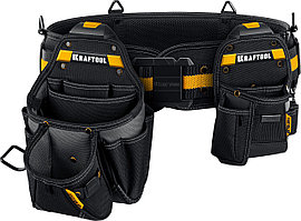 KRAFTOOL  KBS-3 в комплекте: пояс монтажника, большая сумка, малая сумка, пояс монтажника (38762)