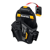 KRAFTOOL  KH-17 большая, с быстросъёмным креплением, FastClip, 17 карманов и петель, кобура для шуруповерта