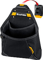 KRAFTOOL  KP-12 с быстросъёмным креплением FastClip, 12 карманов и петель, 260х340 мм, поясная сумка (38774)