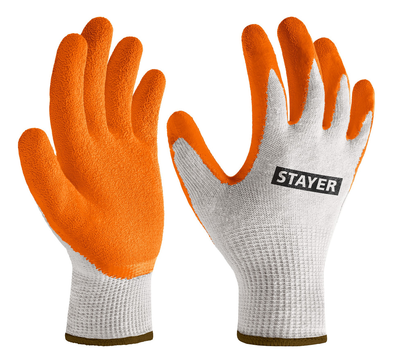 STAYER  ULTRA, L-XL, х/б перчатки с рельефным латексным покрытием, противоскользящие, 13 класс (11403-XL)
