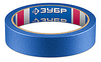 ЗУБР №100 24 мм х 25 м, для гладких и слегка шероховатых поверхностей, малярная лента, Профессионал