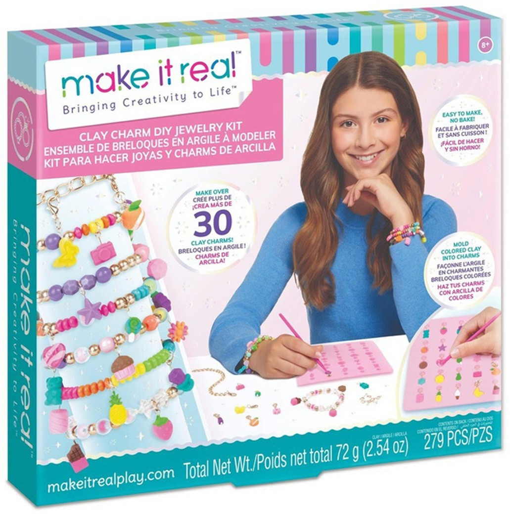 Набор для творчества Make It Real Clay Charm DIY Jewelry Kit