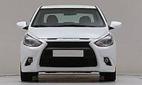Передний бампер "Style 2" для Hyundai Accent 2010-2014