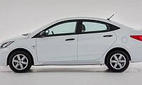 Накладки на пороги "Style" для Hyundai Accent 2010-2014