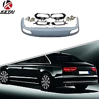 Диффузор заднего бампера на Audi A8 2011-14 дизайн W12