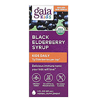 Gaia herbs сироп из черной бузины для детей, 89мл