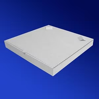 Лоток из микрогофрированного картона 330*330*39 белый, пицца*