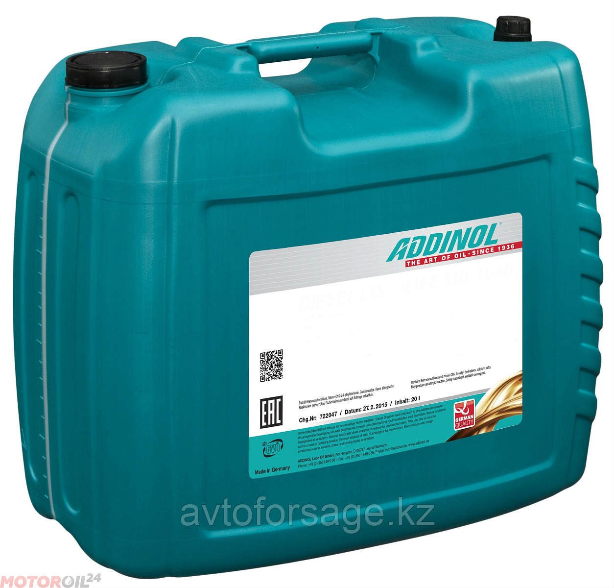 ADDINOL PREMIUM 0520 FD SAE 5W-20 20L, фото 1