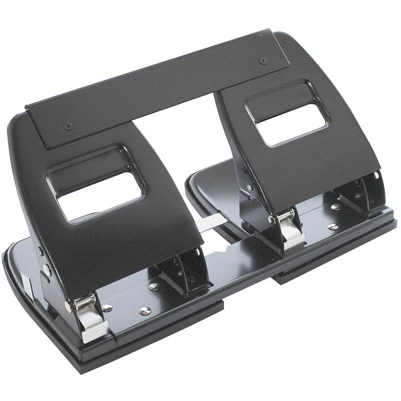 Дырокол "7604", до 30 листов, на 4 отверстия, металлический корпус