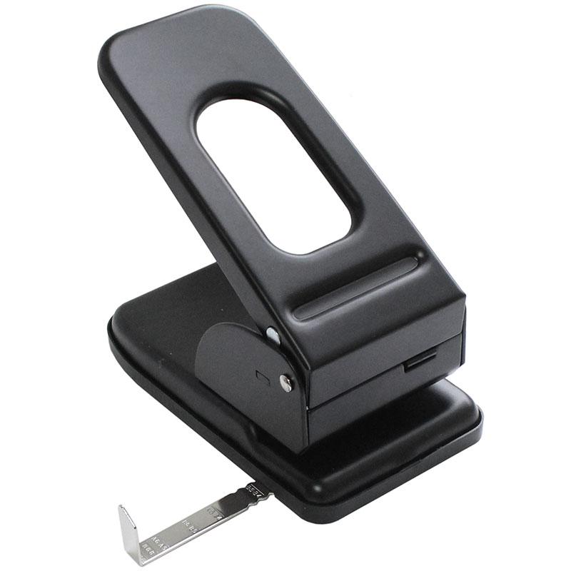 Дырокол BASY, до 70 листов, металлический корпус, черный, фото 1