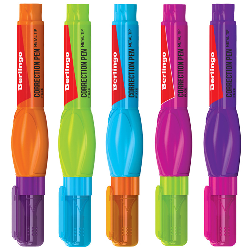 Корректирующая ручка Berlingo "Fuze", 8 мл, металлический наконечник
