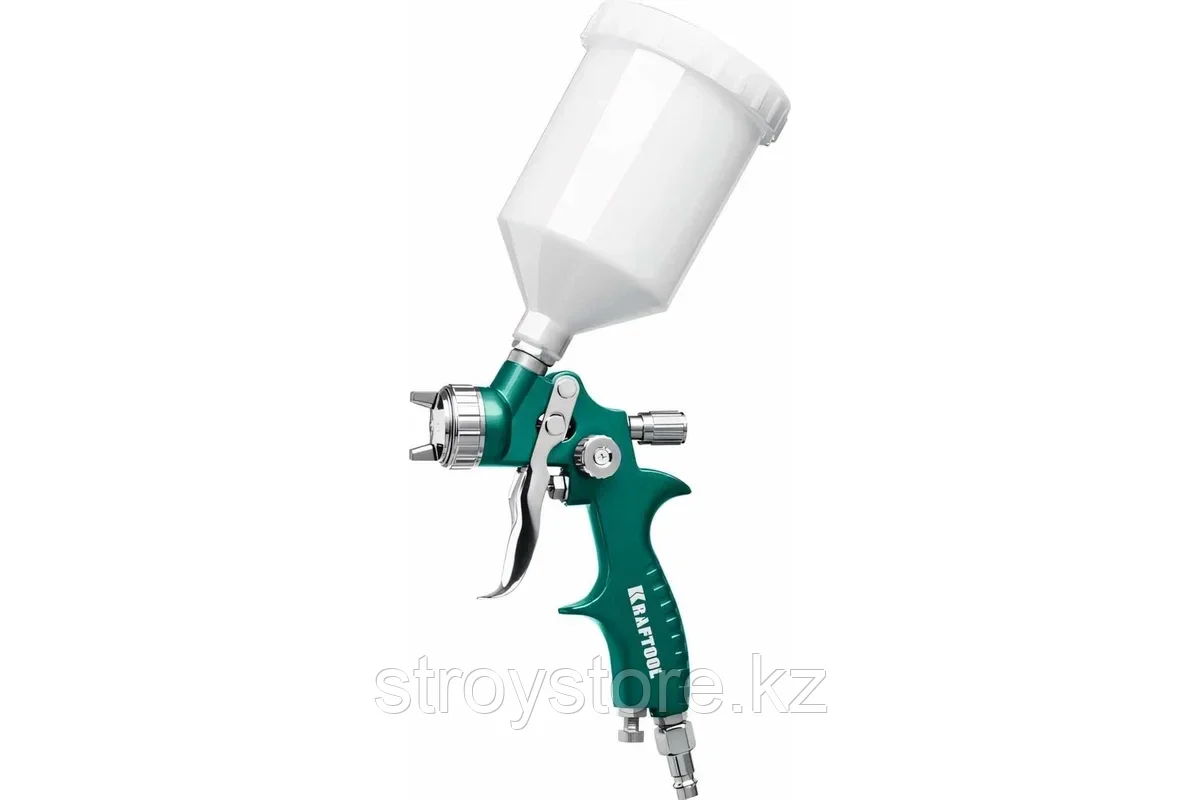Краскопульт пневматический с верхним бачком, KRAFTOOL  AirFlat, LVLP 1.7 мм, фото 1